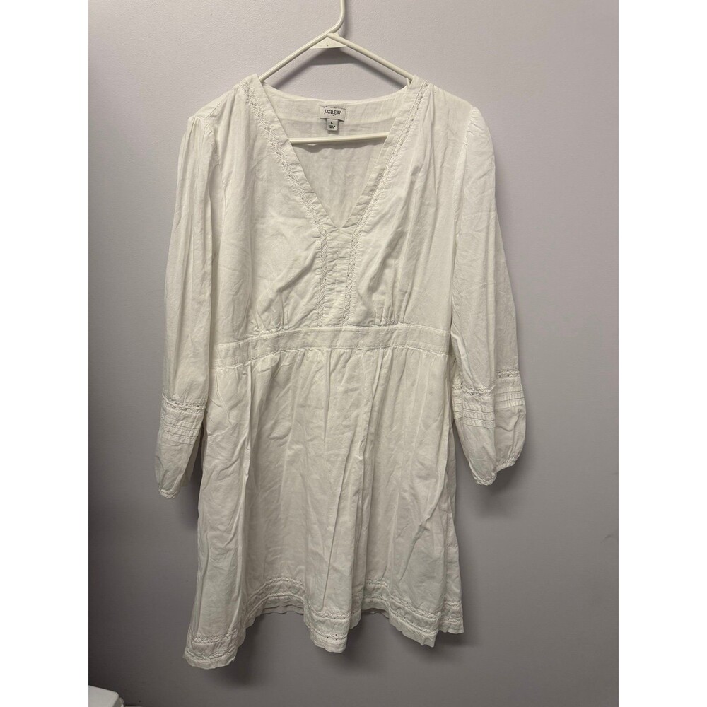 J crew women white dress